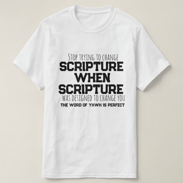 Écriture a été conçu pour vous changer T-shirt (Design devant)
