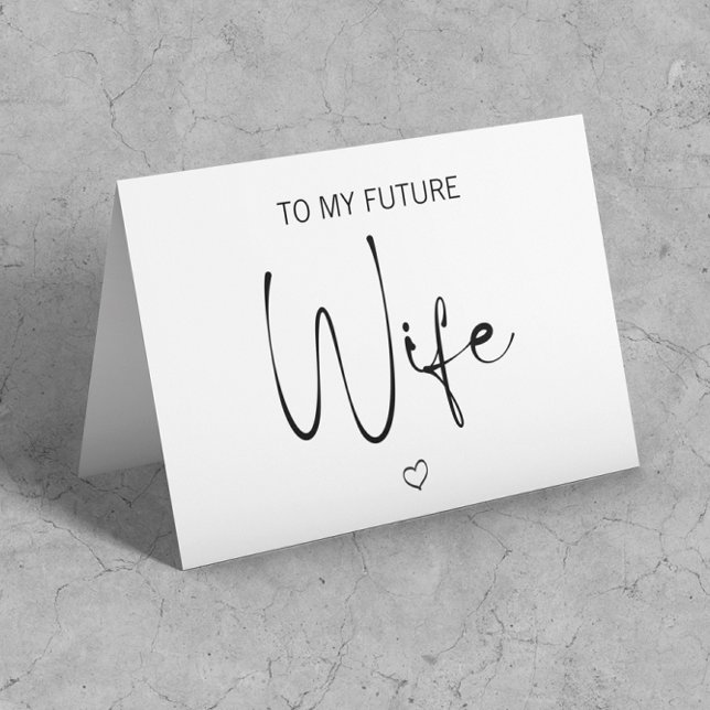 Écriture À ma future femme Mariage pliée (Créateur téléchargé)