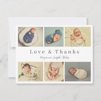 écriture bébé carte de remerciements, amour et mer