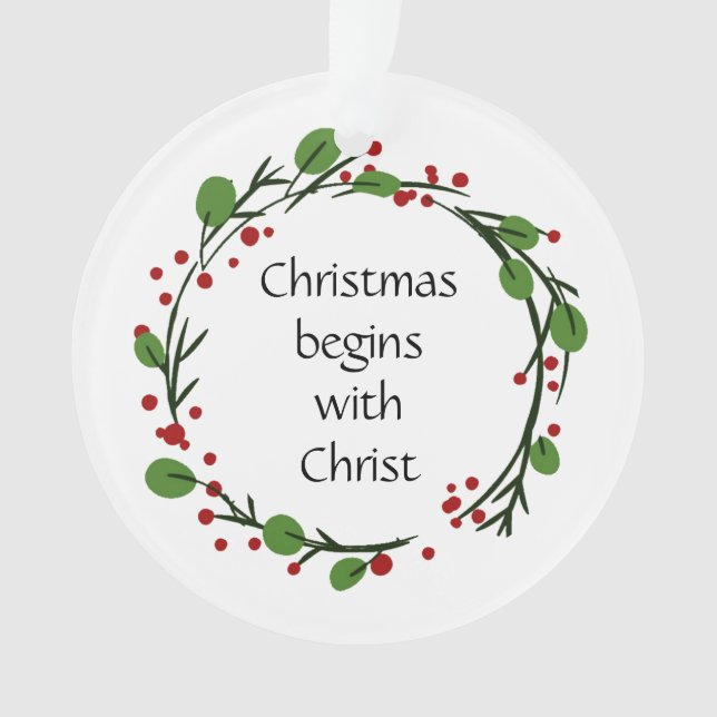 Écriture chrétienne de Noël Sticker Écriture (devant)