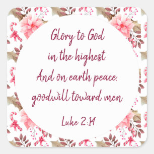 Écriture chrétienne de Noël Sticker Écriture