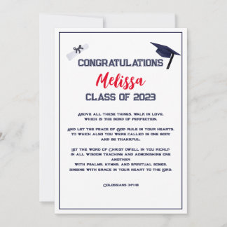 Écriture de diplôme Carte de voeux rouge
