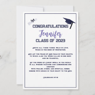 Écriture de diplôme Carte de voeux violet