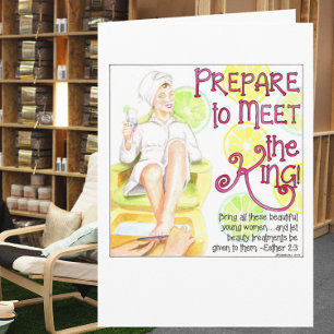 Écriture de la fête du spa Carte de la fête des mè