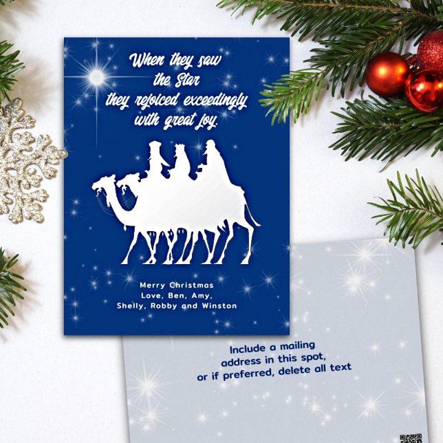 Écriture de Noël Etoile de Noël Carte postale (Créateur téléchargé)