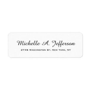 Écriture manuscrite classique Blanc tendance créat