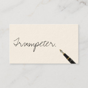 écriture manuscrite gratuite Carte de visite tromp