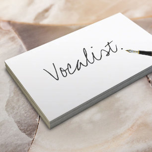 Écriture manuscrite gratuite Script Vocalist Carte
