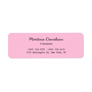Écriture manuscrite originale unique rose