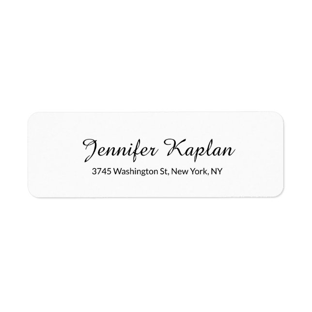 Écriture minimaliste Professionnelle Noir & Blanc (Devant)