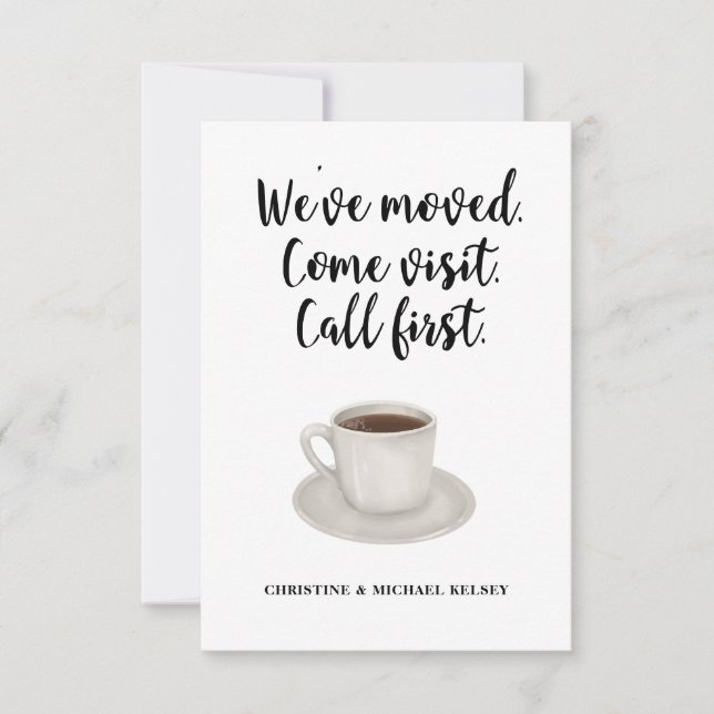 Écriture Nouvelle adresse résidentielle Faire-part (Devant)