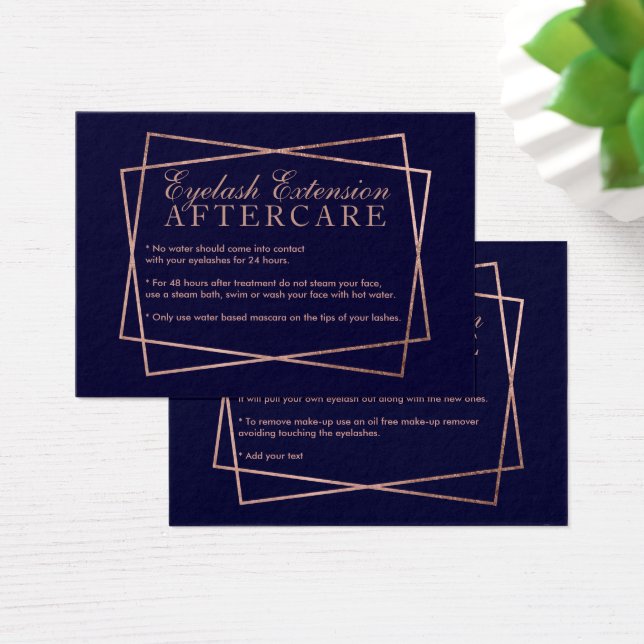 écriture or rose marine bleu eyelash postcare (Bureau)