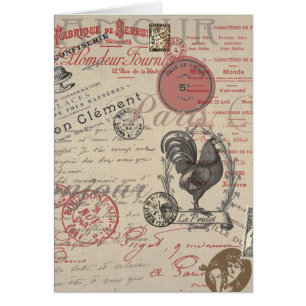 Écriture vintage de français Paris Typographie de