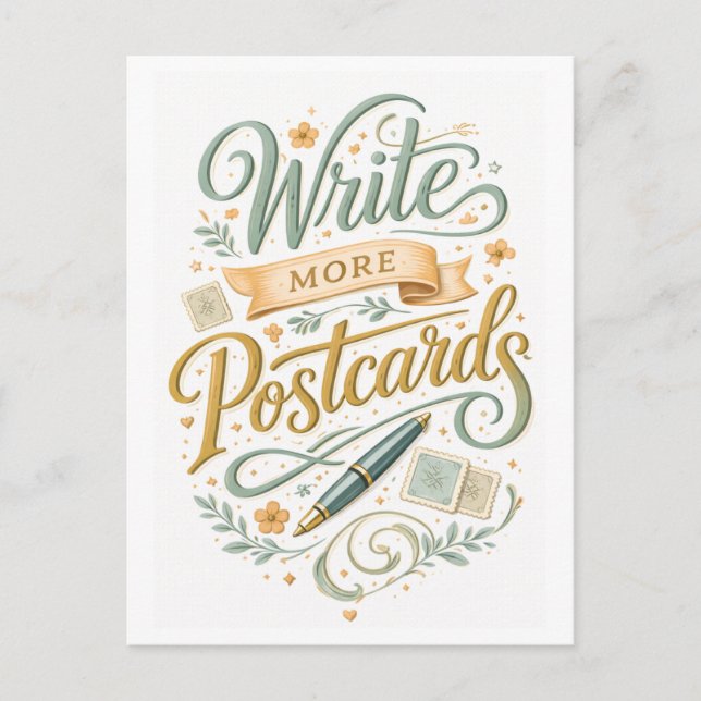 Écrivez plus de cartes postales (Devant)