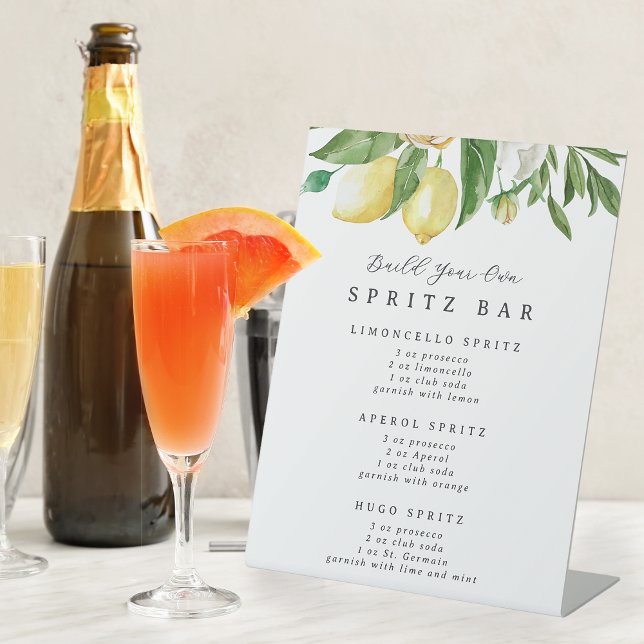 Écrivez votre propre panneau Spritz Bar Drink Stat (Créateur téléchargé)