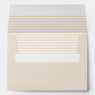 Ecru and White Striped Envelopes