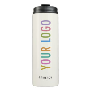 Ecru Insulated Thermal Bottle Company Logo 12 oz