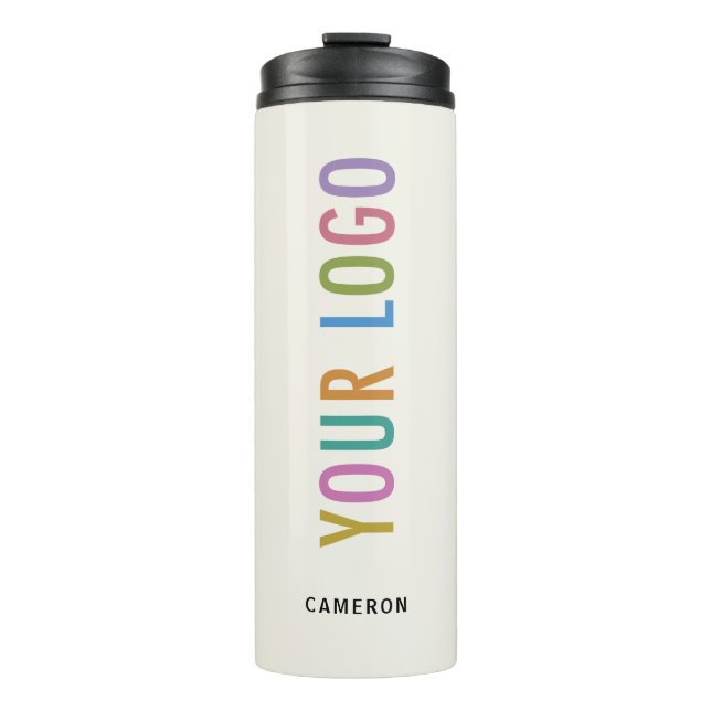 Ecru Insulated Water Bottle with Company Logo 12oz (Front)