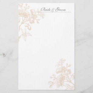 Ecru Rose Wedding Stationery