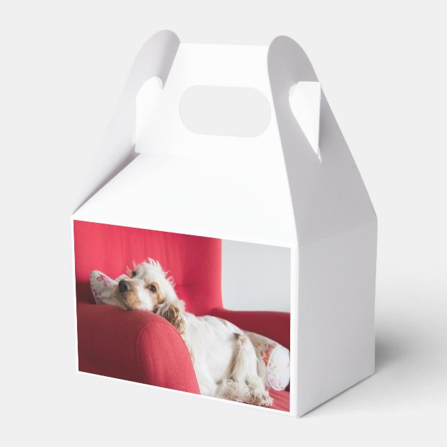 ecs orange and white chillin favor box (Front Side)