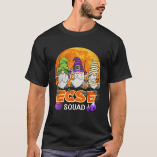 ECSE Squad Halloween ECSE Teacher Gnome Matching  T-Shirt