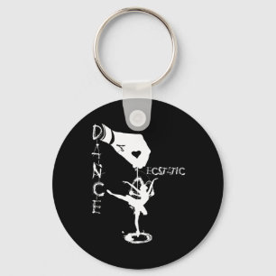 Ecstatic Dance Llerina Dancer In A Tutu Freestyle  Keychain