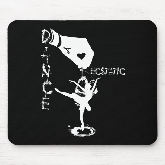 Ecstatic Dance Llerina Dancer In A Tutu Freestyle  Mouse Pad (Front)