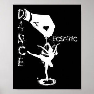 Ecstatic Dance Llerina Dancer In A Tutu Freestyle Poster