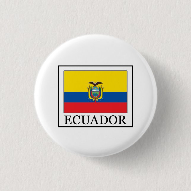 Ecuador 1 Inch Round Button (Front)
