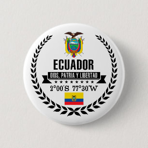 Ecuador 2 Inch Round Button