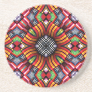 Ecuador Abstract Coaster