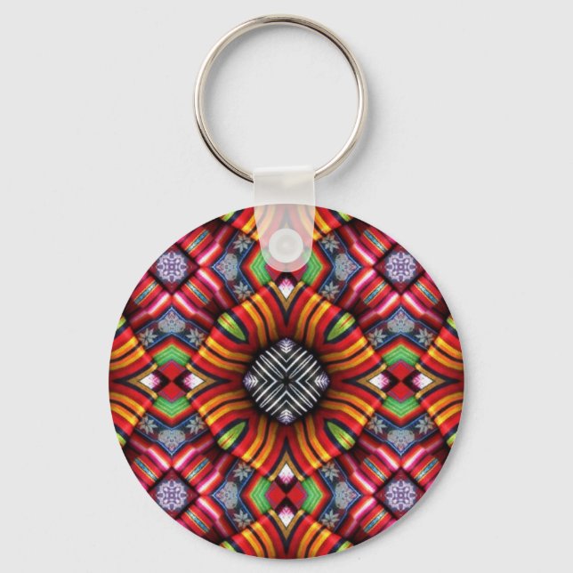 Ecuador Abstract Keychain (Front)