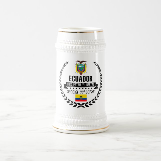 Ecuador Beer Stein (Center)