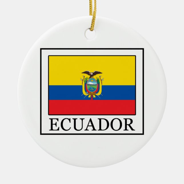 Ecuador Ceramic Ornament (Front)