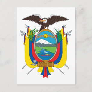 Ecuador Coat of Arms Postcard
