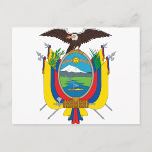 Ecuador Coat Of Arms Postcard