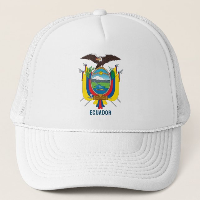 Ecuador coat of arms trucker hat (Front)