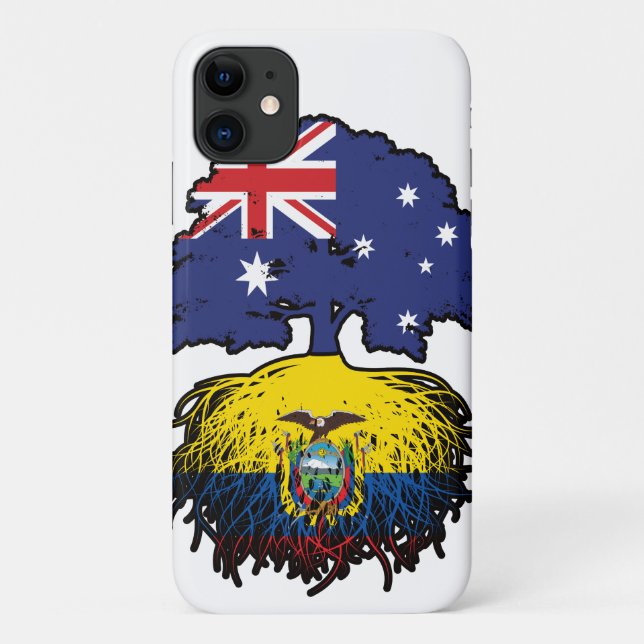Ecuador Ecuadorian Australian Australia Tree Roots Case-Mate iPhone Case (Back)