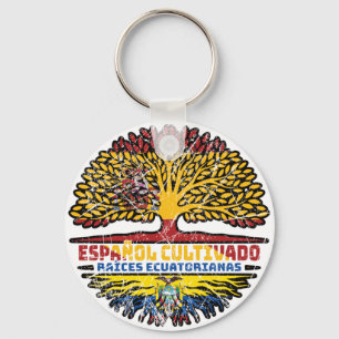 Ecuador Ecuadorian Ecuadoran Spain Spanish Keychain