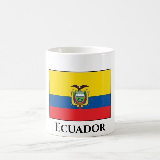 Ecuador (Ecuadorian) Flag Coffee Mug (Center)