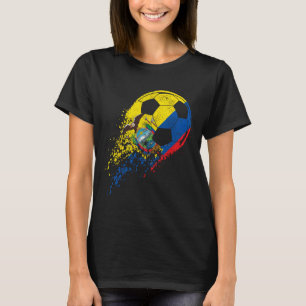 Ecuador Ecuadorian Flag Footll Player  T-Shirt