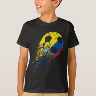 Ecuador Ecuadorian Flag Footll Player  T-Shirt