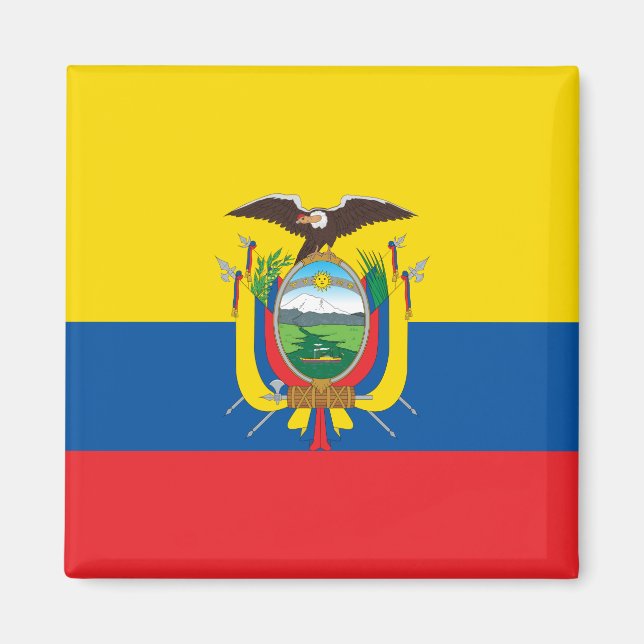 Ecuador (Ecuadorian) Flag Magnet (Front)