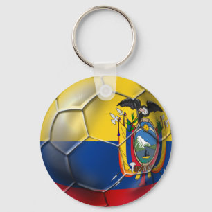 Ecuador Elt Tri world cup soccer futbol ball gifts Keychain