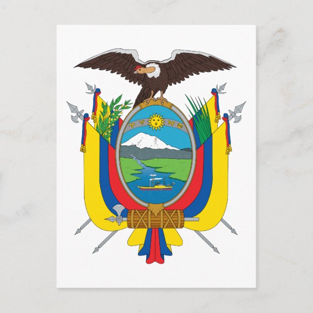 ecuador emblem postcard (Front)