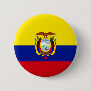 Ecuador Flag 2 Inch Round Button