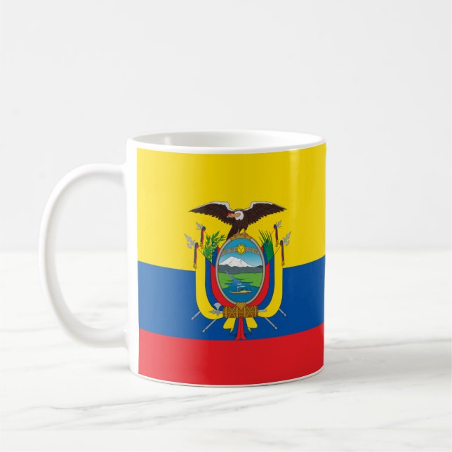 Ecuador Flag Coffee Mug (Left)