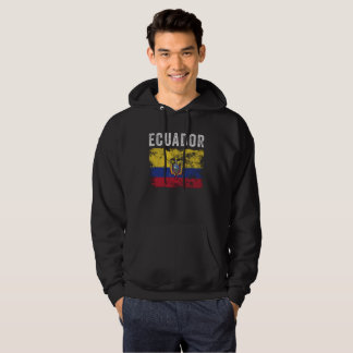 Ecuador Flag Distressed Ecuadorian Flag Hoodie