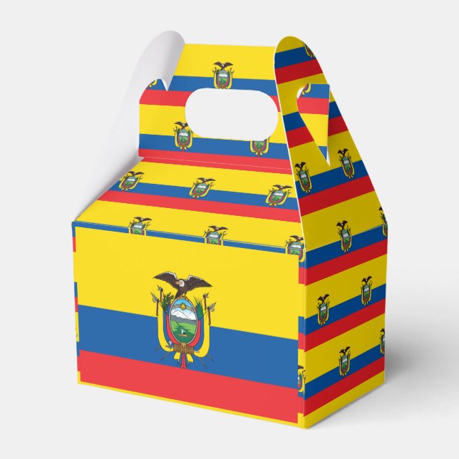 Ecuador Flag Favor Box (Back Side)