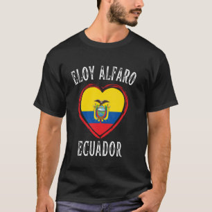 Ecuador Flag Heart Eloy Alfaro City T-Shirt
